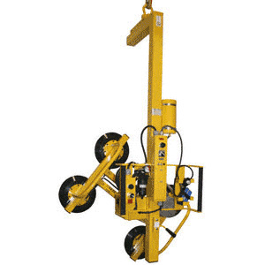 CRL Wood's Powr-Grip® DC Powered C-Frame Manual Rotator 4-Cup Vacuum Lifter 500 Series