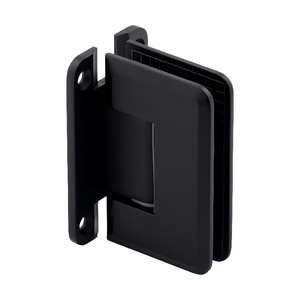 Matte Black Wall Mount with "H" Back Plate Adjustable Premier Series Hinge