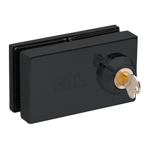 CRL Matte Black Deluxe Patch Lock for 3/8" Glass