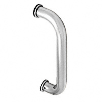 CRL Polished Stainless 8" Aluminum Door Mounted Standard Pull Handle
