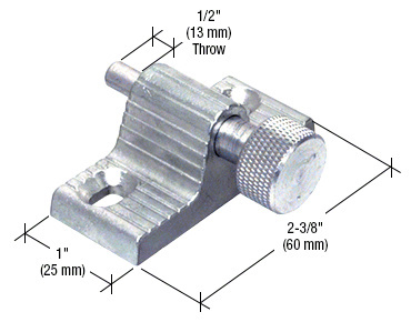 CRL Aluminum Twist-In Door Lock
