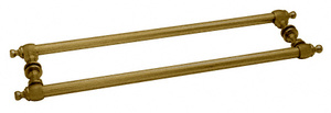 CRL Antique Brass Colonial Style 18" Back-to-Back Towel Bars