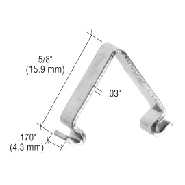 CRL Insert Corner Spring 5/8" Height - .170" Width - .03" Thick