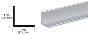 CRL Satin Anodized 1" Aluminum Angle Extrusion