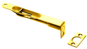 Polished Brass 3/4" x 6" RD Residential Flush Bolt