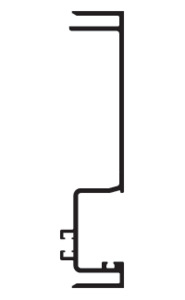 CRL-U.S. Aluminum White KYNAR® Paint 6" Male Expansion Mullion - 24'-2"