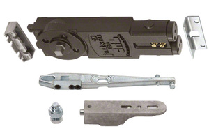 CRL Jackson® Regular Duty Spring 105º No Hold Open Overhead Concealed Closer with 'U' Side-Load Hardware Package