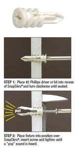 CRL Toggler® SnapSkru® Self-Drilling Drywall Mini Anchors