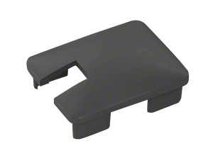 CRL Matte Black Notched Cap for 180 Degree End Post