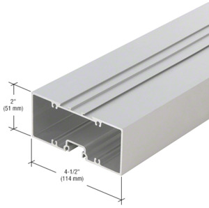CRL-U.S. Aluminum Clear Anodized Hollow Door Header - 21'-4"