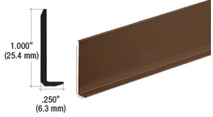 CRL 3447506 2 x 120 Bronze Bevelled Mirror Strips- 25 PK