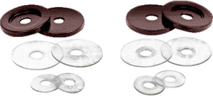 CRL Antique Bronze Replacement Washers for Back-to-Back Solid Pull Handle