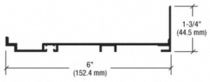 CRL-U.S. Aluminum Subsill, Bronze Black Anodized - 24'-2"