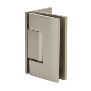 CRL Brushed Nickel Geneva 544 Series Wall Mount Offset Back Plate Hinge