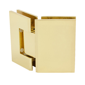 CRL Polished Brass Geneva 545 Series 135 Degree Glass-to-Glass Hinge
