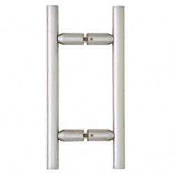 CRL Satin Chrome 6" Ladder Style Back-to-Back Pull Handle