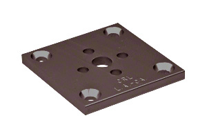 CRL Duranodic Bronze Standard 2" x 2" Base for Post Extrusion