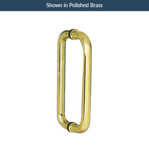Polished Stainless Steel 10" Commercial Standard Back to Back Door Pull