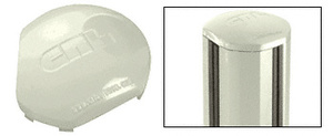 CRL Oyster White AWS 135 Degree Round Post Cap