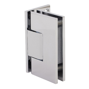 CRL Polished Chrome Vienna Adjustable Wall Mount Offset Back Plate Hinge