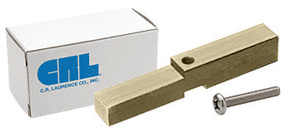 CRL Brushed Bronze Adapter Block for Prima, Shell and Rondo Hinges