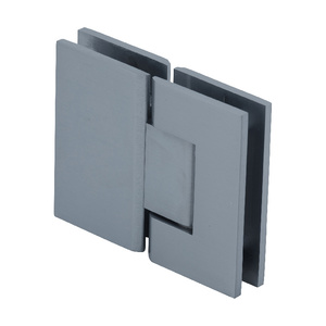 CRL Brushed Satin Chrome Geneva 180 Series 180 Degree Glass-to-Glass Standard Hinge