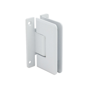 CRL All White Cologne 037 Series Wall Mount 'H' Back Plate Hinge