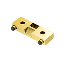 CRL Polished Brass Door Stop/Strike for Single Patch Doors