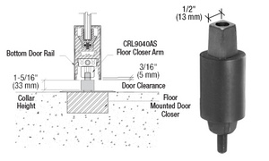 CRL 1-5/16" Collar Height "Mab" Type Spindle