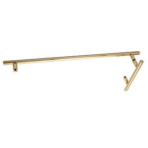 CRL Polished Brass 6" x 18" LTB Combo Ladder Style Pull and Towel Bar