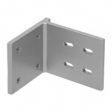 CRL Clear Anodized L-Shape Mounting Bracket 4" Tall