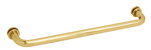 CRL Polished Brass 24" BM Series Tubular Single-Sided Towel Bar