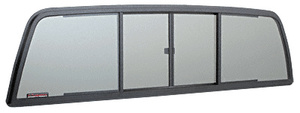 CRL Duo-Vent Four Panel Slider with Solar Glass for 1989-1995 Toyota SR5 Xtra Cab