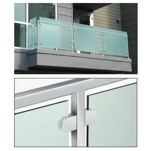 CRL Polished Stainless Fabricated 2" Square Post Rail System