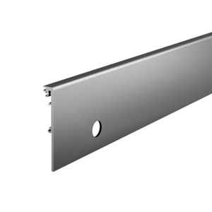 CRL DRX™ 4" Satin Anodized Square Side Cover with Lock Cylinder Prep - 110" Length