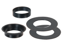 CRL Black Plastic Replacement Gasket Set for Swivel Glass Attachment