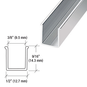 CRL Brite Anodized 72" Snap-In Filler Insert for Shower Door Header