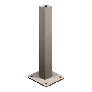 CRL Beige Gray ARS Surface Mount Aluminum Stanchion