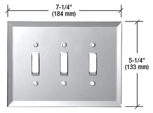 CRL Clear Triple Toggle Glass Mirror Plate