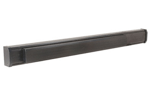 CRL Dark Bronze 36" Jackson® 1285 Push Pad Concealed Vertical Rod Left Hand Reverse Bevel Panic Exit Device