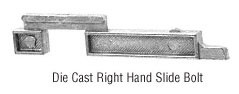 CRL Right Hand Slide Bolt for Standard Style Triple Track Window and Screen Frames
