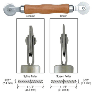 CRL Basic Combination Steel Wheel Screen and Spline Roller