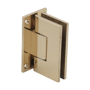 CRL Unlacquered Brass Vienna 337 Series Adjustable Wall Mount Full Back Plate Hinge