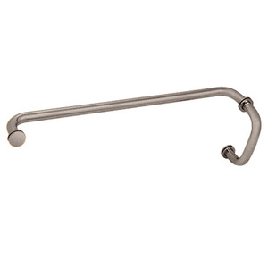 Brushed Nickel 6" x 30" Towel Bar Handle Combo with Washers