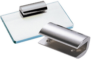 CRL Chrome 2-3/4" No-Drill Long Shelf Clamp for 1/2" Glass