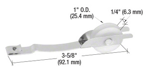 CRL 1" Nylon Sliding Screen Door Spring Tension Roller for Columbia Uni-Fit Door
