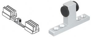 CRL Satin Anodized Two-Way Stop for Sliding Doors