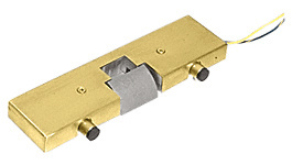 CRL Polished Brass Electric Strike Keeper for Single Doors - Fail Safe