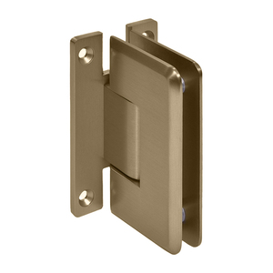 CRL Dark Brushed Bronze Cologne 037 Series Wall Mount 'H' Back Plate Hinge