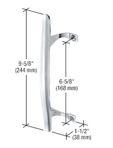 CRL Chrome Inside Pull 6-5/8" Screw Holes